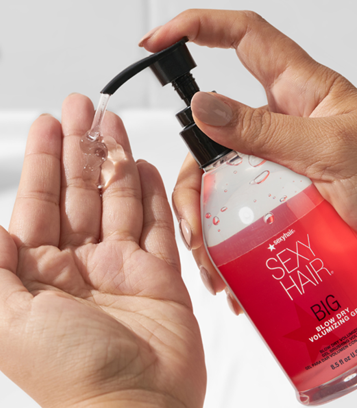 blow dry volumizing gel dispensación de productos